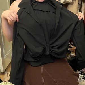 Elegant Black Women's Top